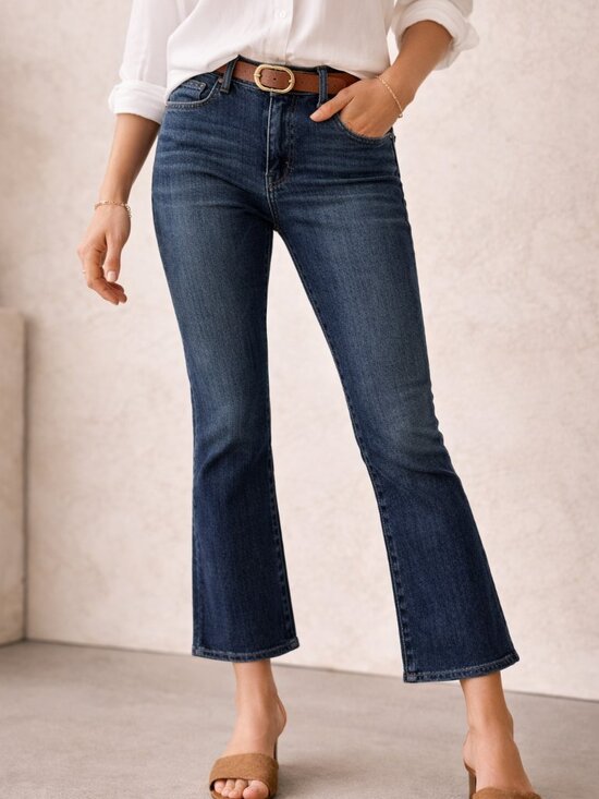 Frame Denim Denim - FRAME Le Crop Mini Boot Jeans | Kinley Wash | Cropped Bootcut | Size 27